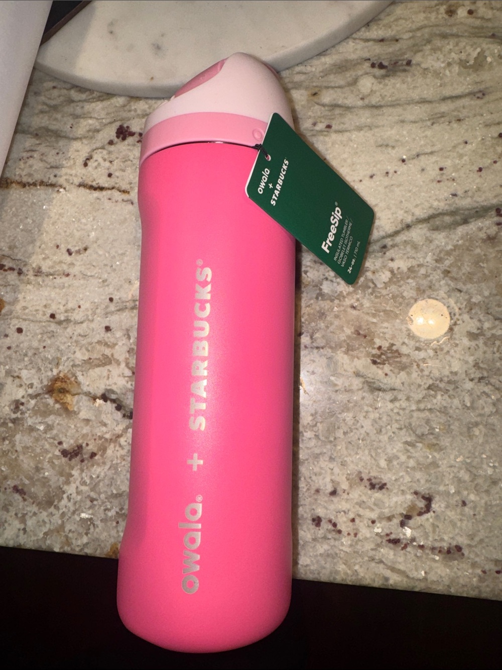 Owala x Starbucks Pink FreeSip Water Bottle